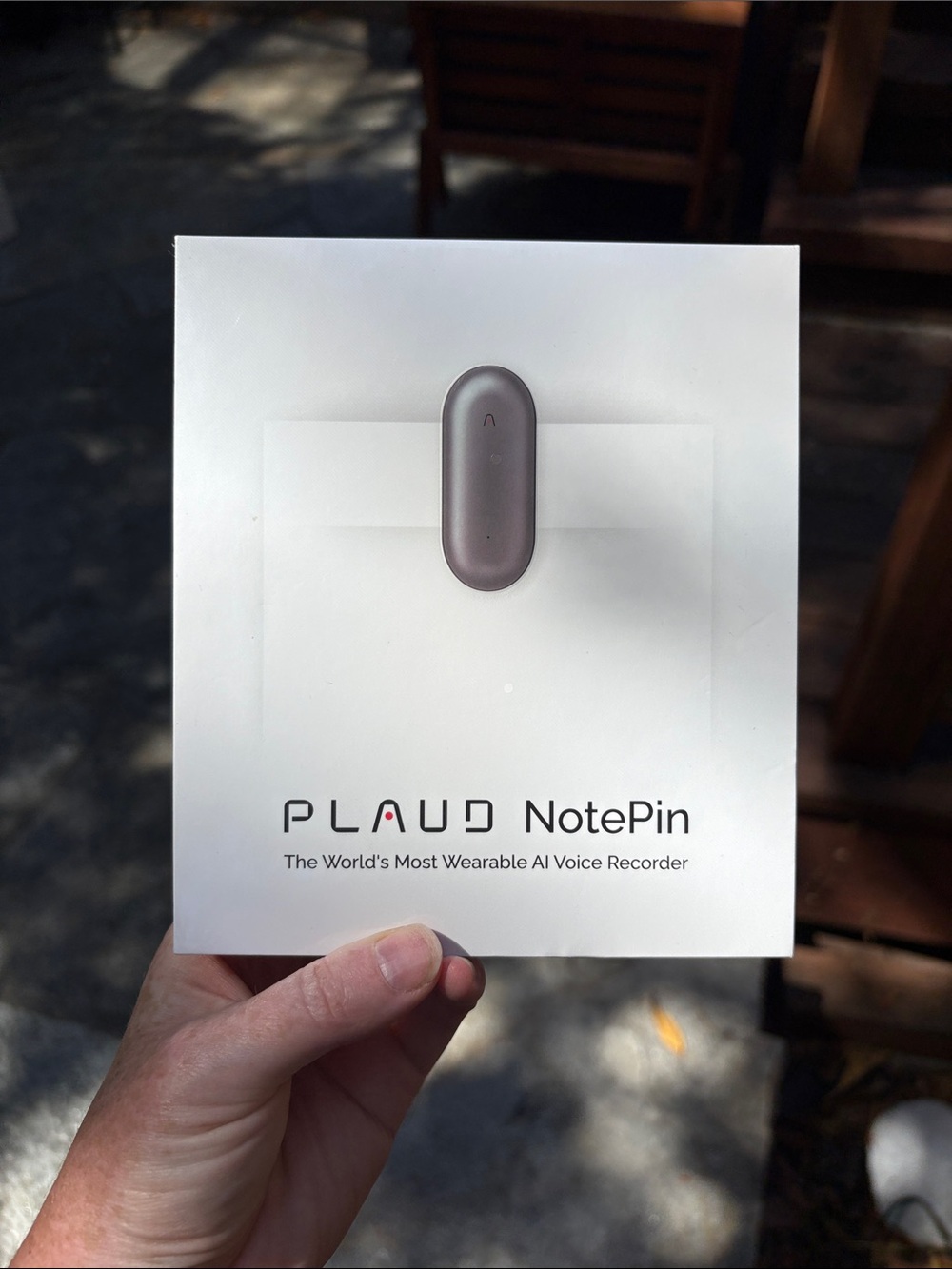 New unopened NotePin Wearable Voice Recorder Clip - Gray